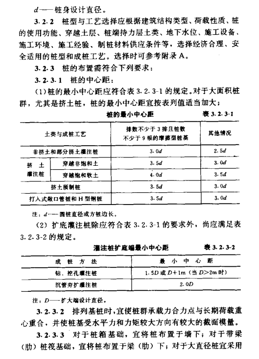 公安建筑桩基技术基本设计规定